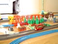 Traintracks and surrounding scenery set up by my 8 year old son, Jonah. Please see our other videos!