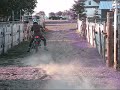 Dirtbike and car DRAG RACING