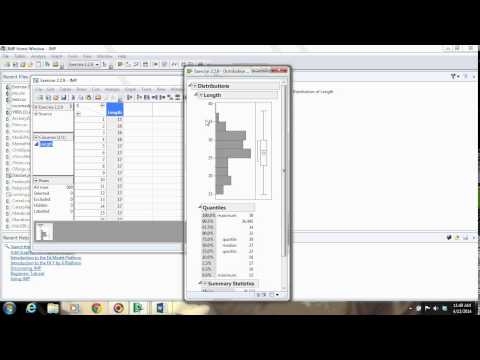 how to use jmp to draw histogram