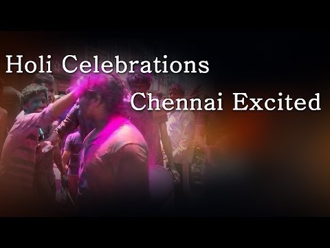 Holi Celebrations Chennai Excited - Red Pix 24x7