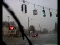 Chick falling down in a rain storm