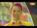 Contador en el podio de París con el himno...danés