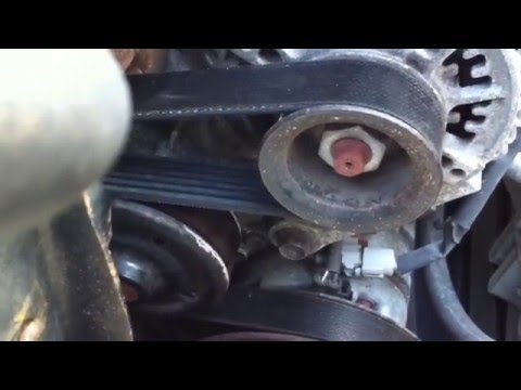 how to change alternator belt on toyota aygo