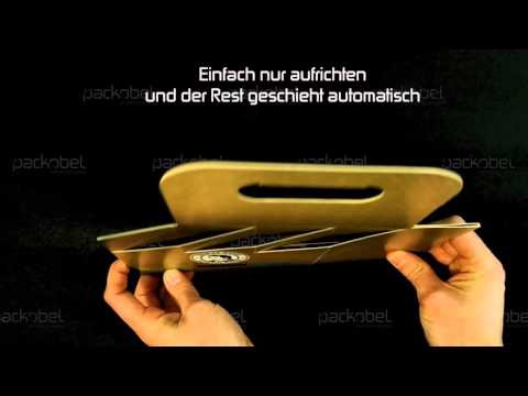PACKOBEL® - Flaschenkorb und Sixpack Verpackung Faltanleitung (Verpackungsdruck)