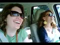 Joy and Amber singing in the car...
