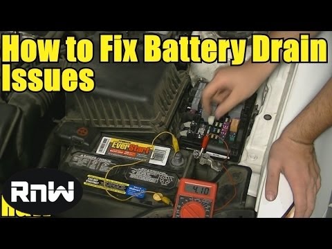 how to check battery drain with test light