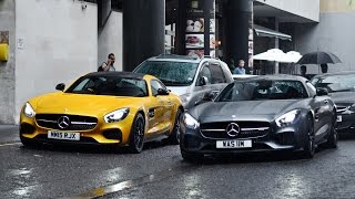 TWO Mercedes AMG GT-S Edition Driving Around London Together