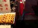 A Beijing food market at night