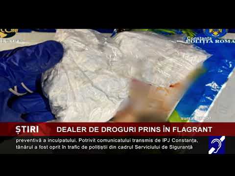 Dealer de droguri prins în flagrant