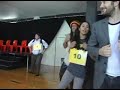magic foot - rehearsal from auckland theatre company's 'the 25th annual putnam county spelling bee. proudly presented by new zealand post.