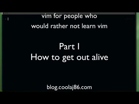 how to learn vim