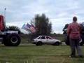 Tug of war... with monster trucks