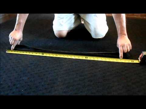 how to measure serpentine belt length