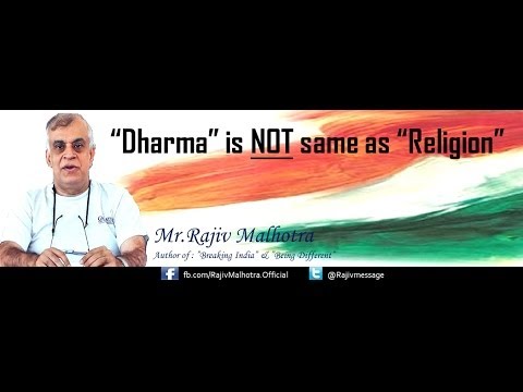 Dharma Vs Religion : Rajiv Malhotra Answers Dharma Vs Religion : Rajiv Malhotra Answers