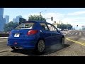 Peugeot 206 GTi v1.1 для GTA 5 видео 9