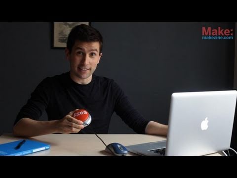 makemagazine - Hack an Easy Button into an AWESOME Button! This USB button types in a random synonym for the word awesome when it's pressed. It works with any computer and ...