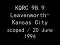 KQRC 98.9 Leavenworth-Kansas City, 20 June 1994