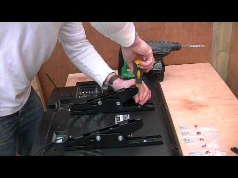 how to fit lcd tv on wall