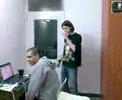 Cabar afraids from a cigarette