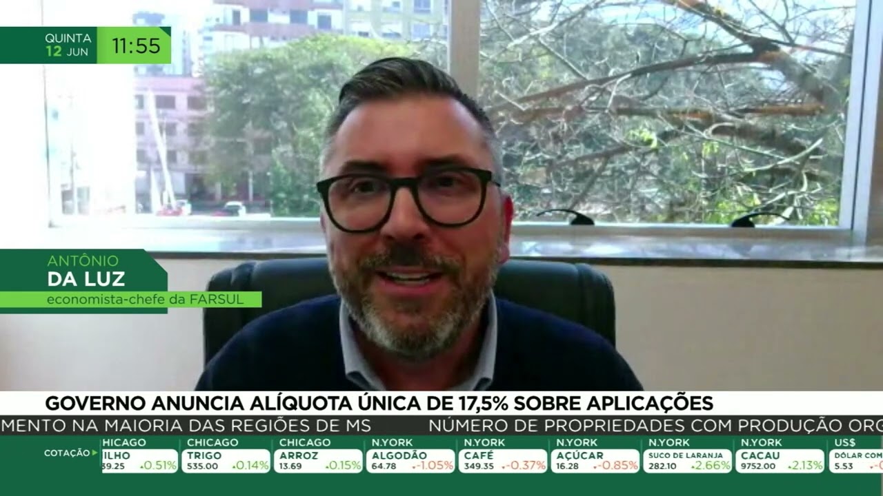 Governo anuncia alíquota única de 17,5% sobre aplicações