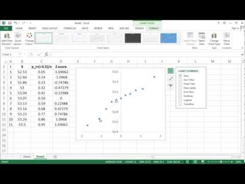 how to draw q-q plot in excel