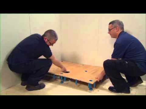 how to fit a quadrant shower tray