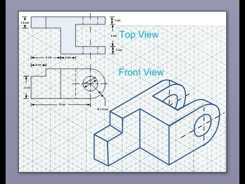 how to draw isometric view