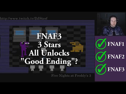 Five Nights at Freddy's 3 - Good Ending? + 3 Stars (Everything Unlocked)