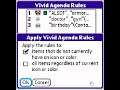 Agendus Palm - how to create and modify vivid agenda rules
