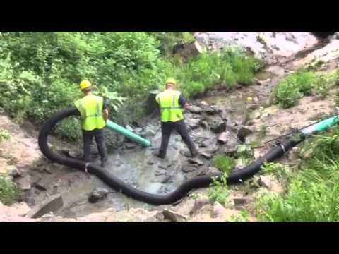 how to unclog a culvert pipe