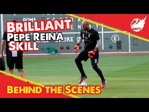 jose - Liverpool's Pepe Reina shows his brilliant touch and skill against Jose Enrique during the open training session at Fenway Park in Boston... The Redmen TV is Uncensored LFC Television... ...