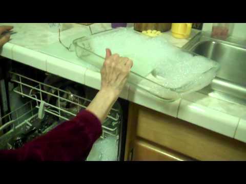 how to get bubbles out of dishwasher