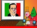 Berlusconi in un cartoon messicano dopo l'aggressione