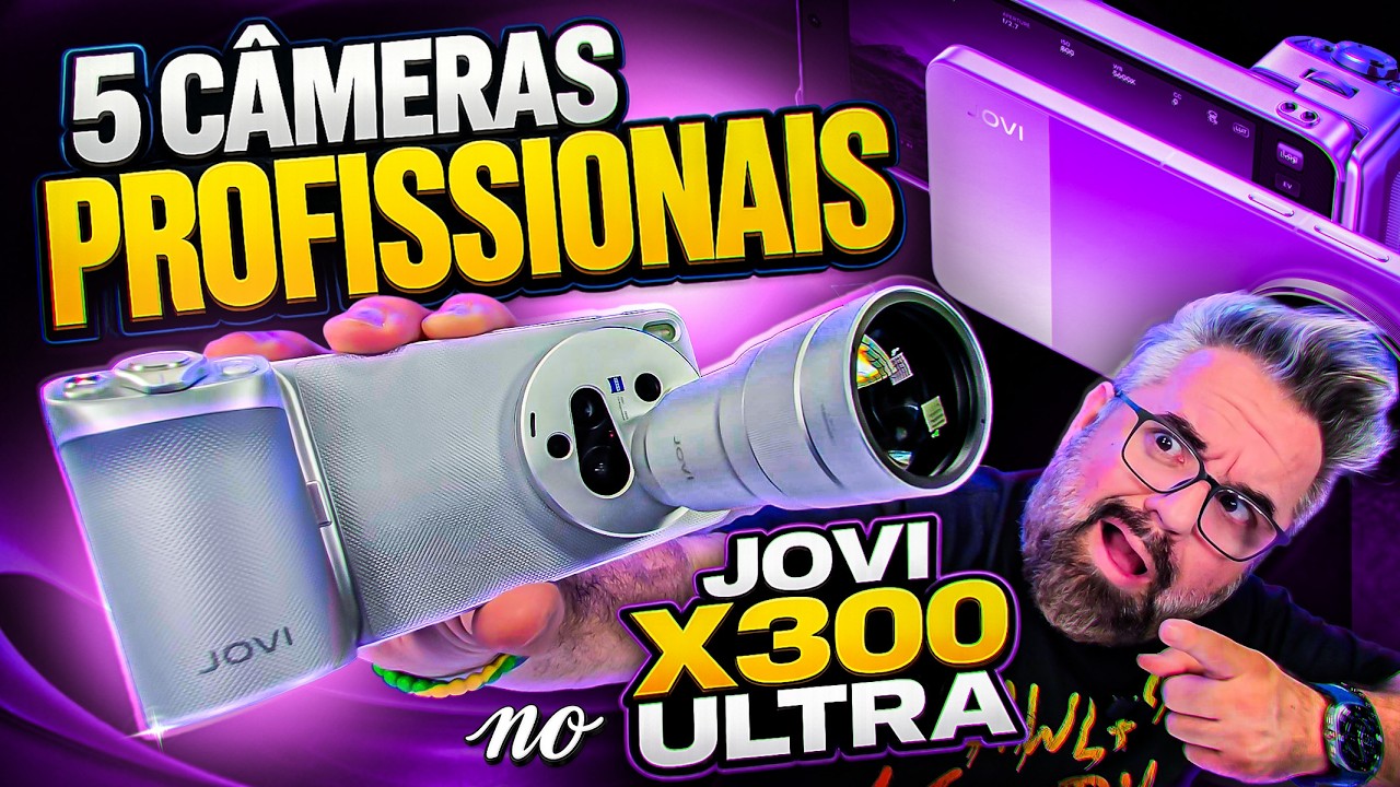 Tem 5 CÂMERAS PROFISSIONAIS nele! JOVI X300 ULTRA.