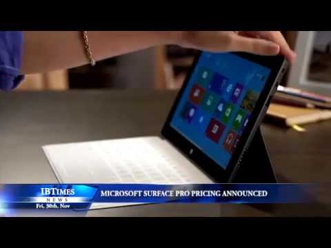 Microsoft Surface Pro pricing announced