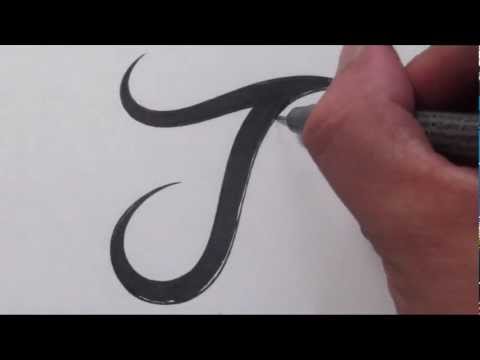 how to draw old english j