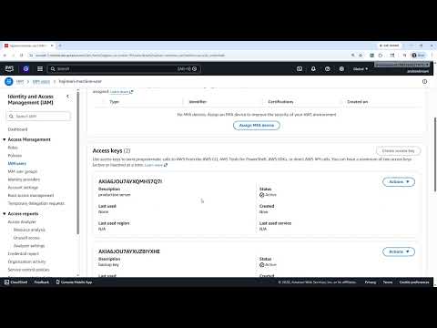 CLF-C02 - Access Keys Follow Along