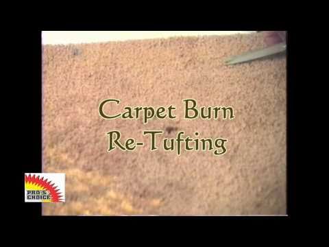 how to repair cigarette burn in carpet