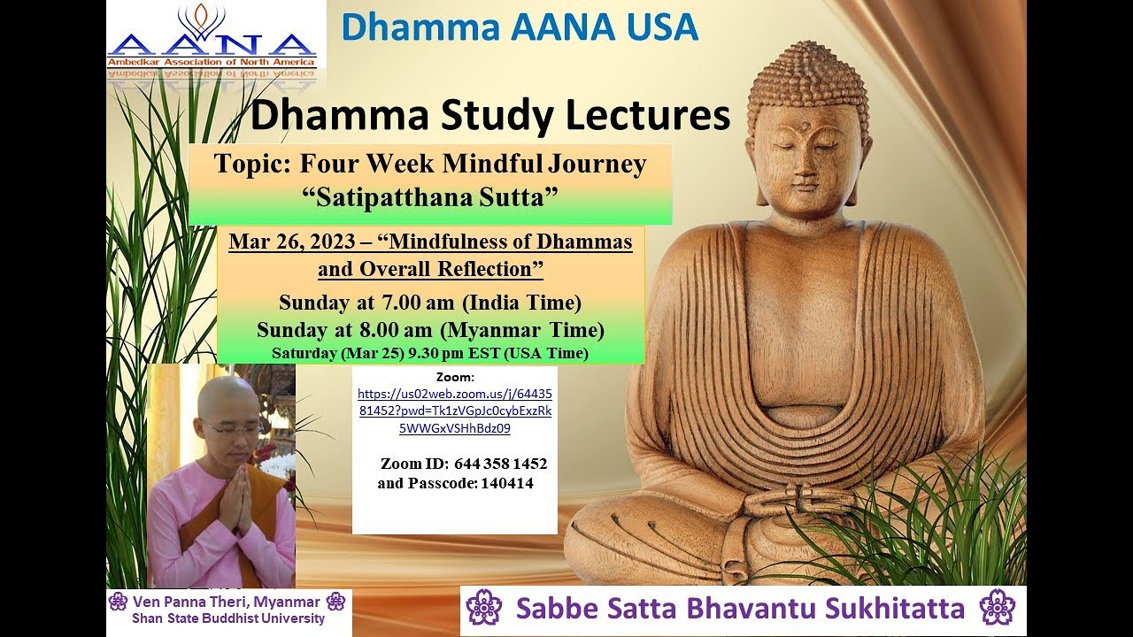 Mindfulness of Dhamma (Dhammanupassana) Ayya Panna Theri