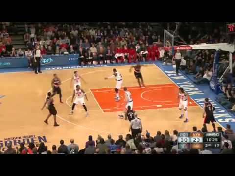 Ronnie Price to JJ Hickson Alley Oop Dunk against Knicks