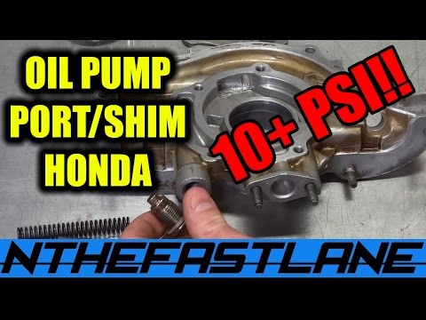 how to shim b series oil pump
