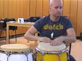 Pakito Baeza: Ritmo con mordente a dos congas