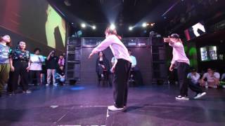 ファンファーレ (yu-ki.☆ & Natsumi) vs ベイビーでこガパオ – Beat Around vol.18 慶應大 ダンスサークル Revolveイベント BEST16