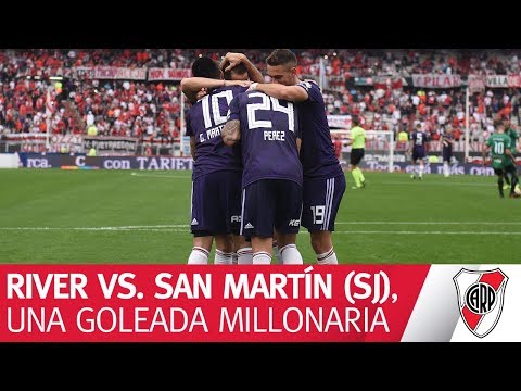 Mirá lo mejor de River vs. San Martín de San Juan
