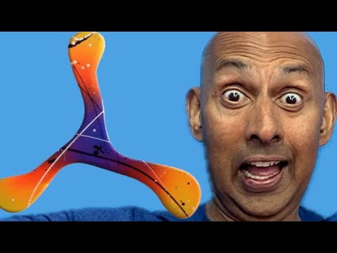 cricketcoachguy - http://www.PingSkills.com - In this video Craig Carter (World Boomerang Throwing Champion) aims to scare our very own PingSkills Coach Alois Rosario.