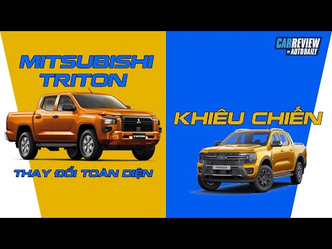 Mitsubishi Triton 2024 - Thay đổi toàn diện, KHIÊU CHIẾN Ford Ranger