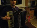 Sam playing the accordion
