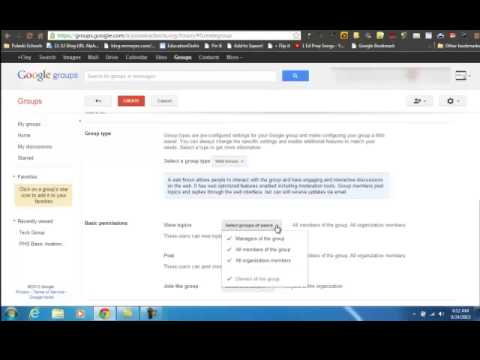 how to create google group