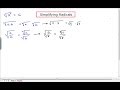 Simplifying Radical Expressions (part 1)