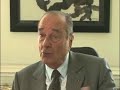 l'ex-pr�sident fran�ais jacques chirac parle de la fondation qui portera son nom et qui agira au 